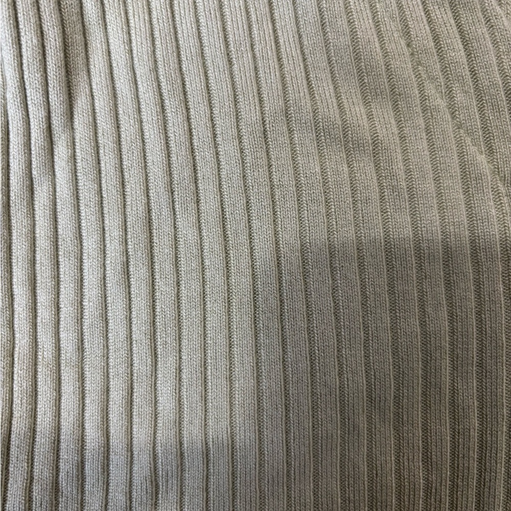 Reformation Green Ribbed Button-Down Blouse - Picture 5 of 6